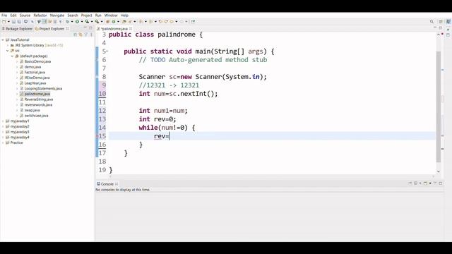 Palindrome Number Check | Program in JAVA | Basic Java program Frequently asked question. смотреть онлайн