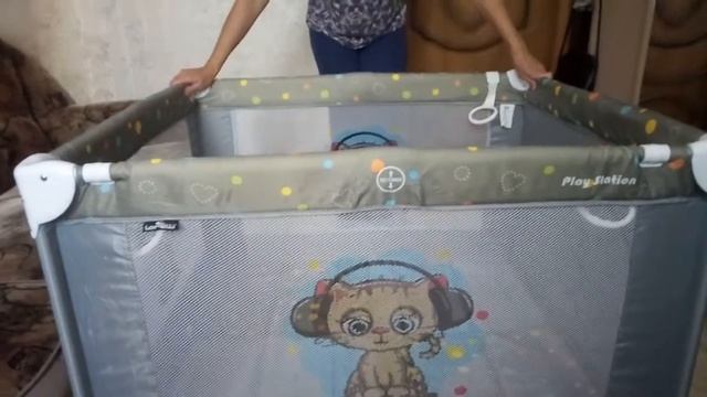 Манеж детский. Как правильно разложить. смотреть онлайн