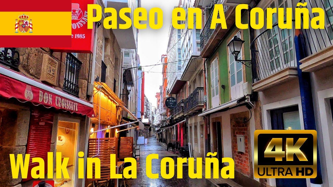 PASEO EN A CORUÑA 2023 | WALK IN LA CORUÑA 2023| ПРОГУЛКА ПО ЛА КОРУНЬЕ 2023 | 4K