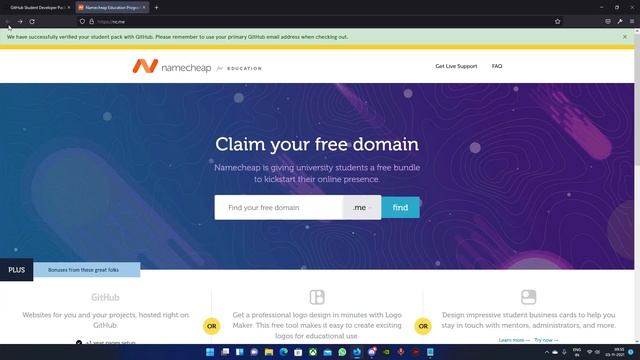 How To Get Free Domain 1yr SSL Free |From Name Cheap| [GITHUB DEVELOPER PACK] 2021 Latest Method смотреть онлайн