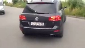 Выхлопная система Etun на Туарег с двигателем вр6 3.6 литра/ WV Touareg vr6 3.6 custom Etun exhaust