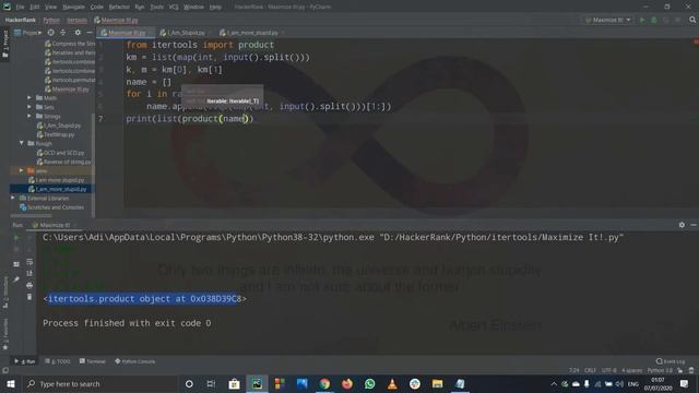 MAXIMIZE IT! HACKERANK SOLUTION | PYTHON