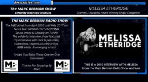 Melissa Etheridge 2010 Interview with Marc Berman