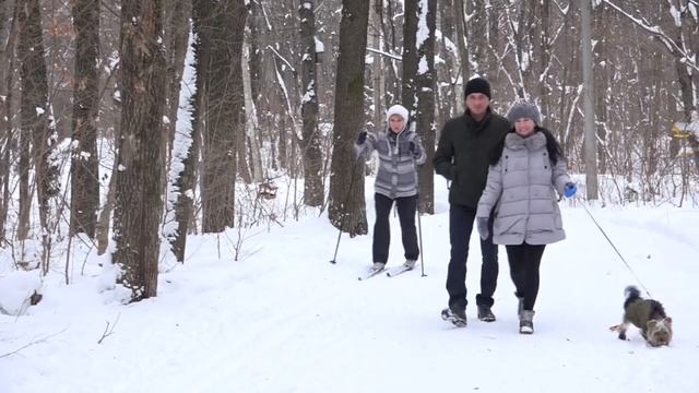 Новочебоксарск Ельниковская роща 19 01 2019 Лыжная трасса смотреть онлайн