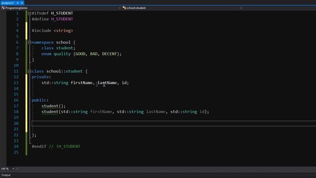C++ - 4 - "Classes using .h and .cpp"