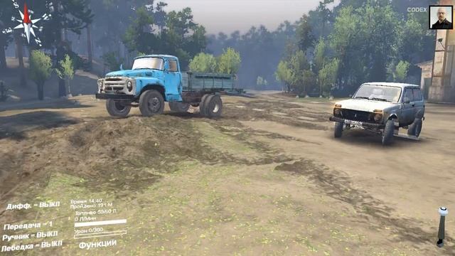 Обзор мода в игре SpinTires 2014: НИВА смотреть онлайн