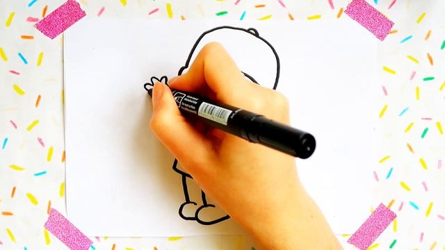 HOW TO DRAW POCOYO for kids. COMO DIBUJAR POCOYO (Pocoyó). КАК НАРИСОВАТЬ ПОКОЙО для детей.