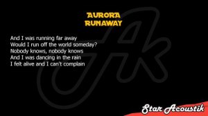 Aurora - Runaway (SLOW karaoke acoustic)