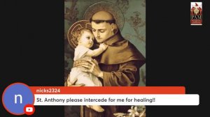 ST ANTHONY PRAYER