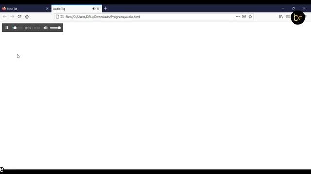 HTML Audio Tag With Attributes // How To Play Audio On Web Page Or Website  By #BKTutorial