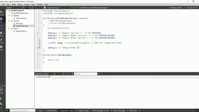 Qt With OpenCV | C++ | cv::imread() | Read Image And Load Image Data | Computer Vision