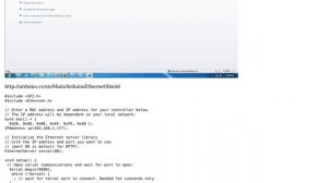 Arduino: Ethernet shield programming