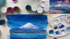 Как легко нарисовать вулкан   [Рисуем сакуру  ] Alina Chirkova ART