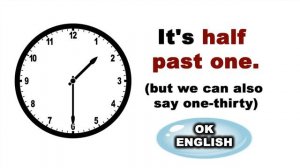 Telling the Time in English part 1