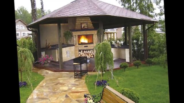 Летняя кухня на даче Фото смотреть онлайн