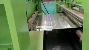 Комплексная производственная линия для производства рифленых листов из мягкой стали