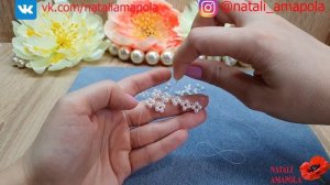 Necklace CORNER/Beaded necklace/Pearl necklace/Diy/Beaded/Жемчужное колье своими руками/Колье УГОЛО