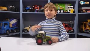 ✔ Dickie Toys. Трактор с Прицепом — распаковка от Игорька / Tractor with trailer / Unboxing Car ✔
