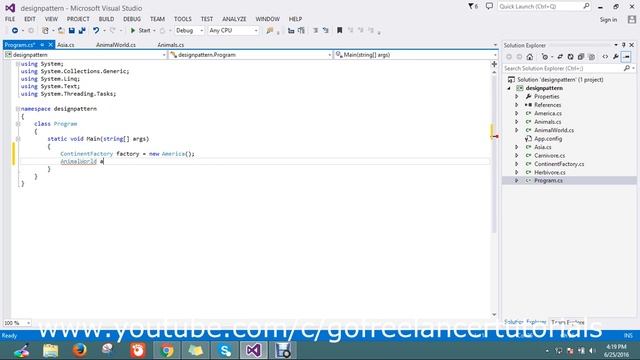 abstract factory design pattern c#  net (2/2)