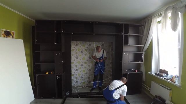 Монтаж откидной кровати Olissys Dark Side 327C
