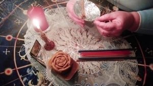 Старинная чистка-отжиг негатива церковной свечой.