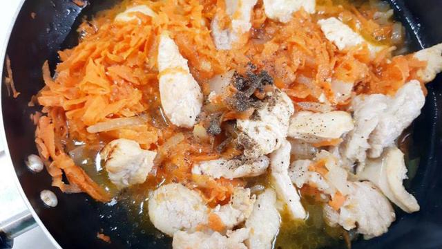 Плов со свининой и курицей
