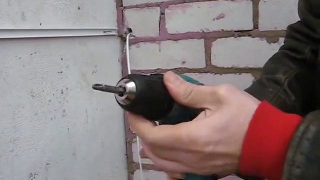Сверление бетона ударной дрелью