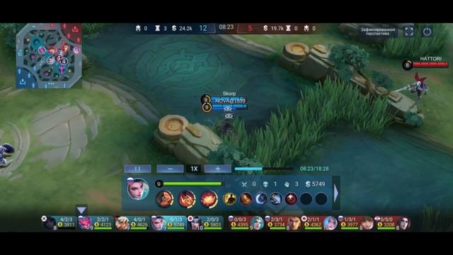 Ханаби в криты имба | Апаю Мифик | Mobile Legends BB
