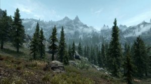 SKYRIM SUPER LODS Riverwood,the forest and the lake( ugridstoload=11)