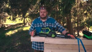 Тест аккумуляторной пилы Greenworks G40CS30 II