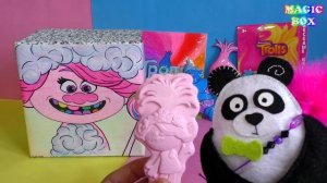 Тролли мировой тур Сюрприз бокс Коллекция троллей и антистрессы из акции Пятерочка