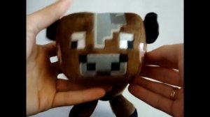 Обзор - Мягкая игрушка корова из Майнкрафта