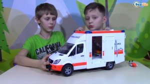 BRUDER TOYS Машинка Скорая Помощь распаковка и обзор от Игорька Видео для детей