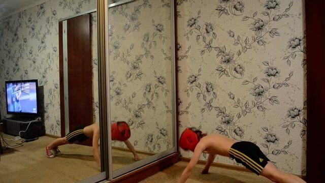 A fight with a shadow. Бой с тенью и часть тренировки №2 смотреть онлайн