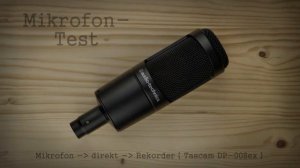 Mikrofontest 3/3 - Instrumenten-Gruppe (MXL, AKG, AT2025, CK-6, STC-2, e935, Tascam DP-088ex)