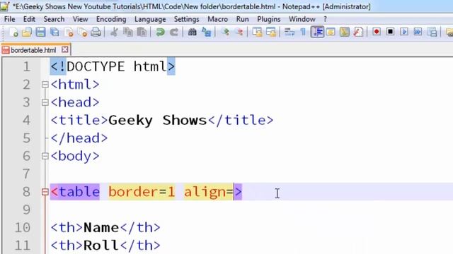 42. How to Align Table in HTML (Hindi) смотреть онлайн