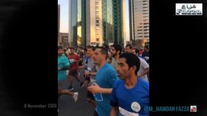Sheikh Hamdan (فزاع ?????) leads first Dubai Run on Sheikh Zayed Road featuring 70,000.
