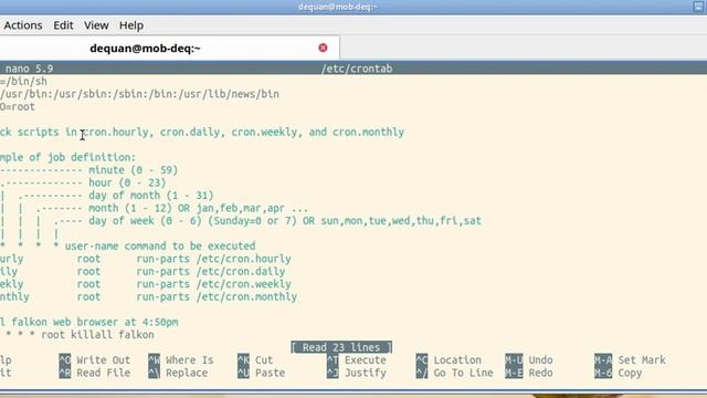 openSUSE cronjob смотреть онлайн