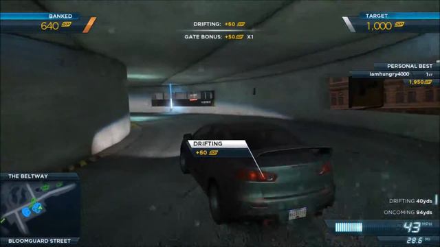 Need for Speed Most Wanted - Mitsubishi Evolution X - Drift City смотреть онлайн