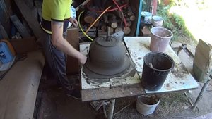 Вазон из бетона своими руками без формы. часть 2 ( формируем вазон)