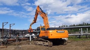 Погружение сваи вибропогружателем Deadong DPD 600 T