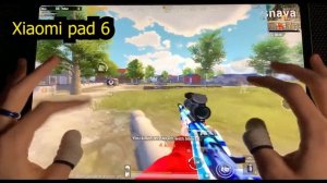 xiaomi pad 6 pubg test | handcam | 6 fingers | xiaomi pad 6 bgmi test