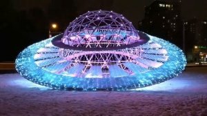 Световой фонтан Северная Корона, сухой фонтан