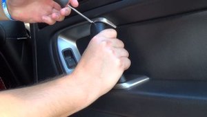 How to Remove Interior Door Handle Trim - 2005-2009 Subaru Legacy/Outback