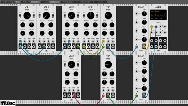 04. Добавляем движения с помощью LFO и огибающих на VCV Rack