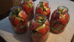 Арбузы  консервированные с аспирином.