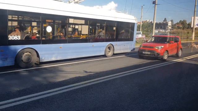 Севастопольский Троллейбус на Тролза 5265.02 Мегаполис б.Камышовая-ул.Колобова 4 октября 2022г. смотреть онлайн