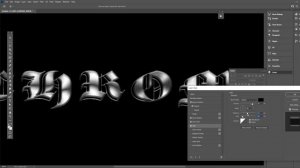 Photoshop Tutorial - Chrome Text Effect in Photoshop