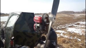 Аэросани - Аэроболотоход | Первый выезд | Самодельный пепелац.