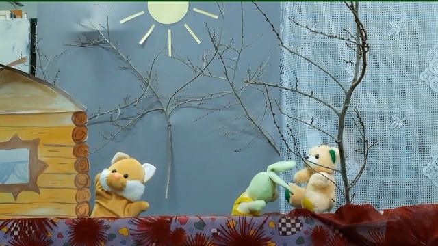 Кукольная постановка по мотивам русской народной сказки «Лиса, заяц и петух». смотреть онлайн